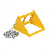 FABRICATED STEEL WHEEL CHOCK 10 IN