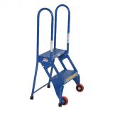 FOLDING 2 STEP LADDER WITH WHEELS