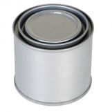 ROUND METAL CAN W/ LID & 4 OZ CAPACITY
