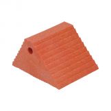 PLASTIC DUAL SLOPE WHEEL CHOCK ORANGE
