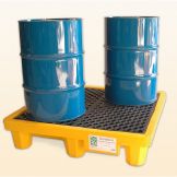 ULTRA SPILL PALLET FOUR DRUM WITH DRAIN