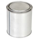 ROUND METAL CAN W/ LID & 16 OZ CAPACITY
