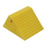 PLASTIC DUAL SLOPE WHEEL CHOCK YELLOW